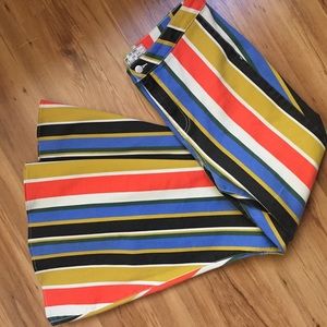 Free people striped flare jeans